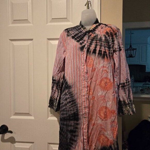 V. De. Vinster Patchwork Tie and Dye Dress Size Medium - Picture 5 of 16